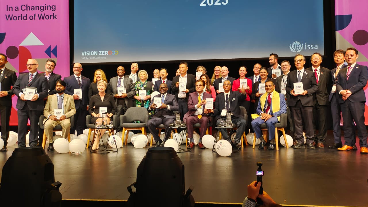 ESIC bagged “ISSA Vision Zero 2023” Award at the 23rd World Congress on Safety and Health at Work in Sydney, Australia